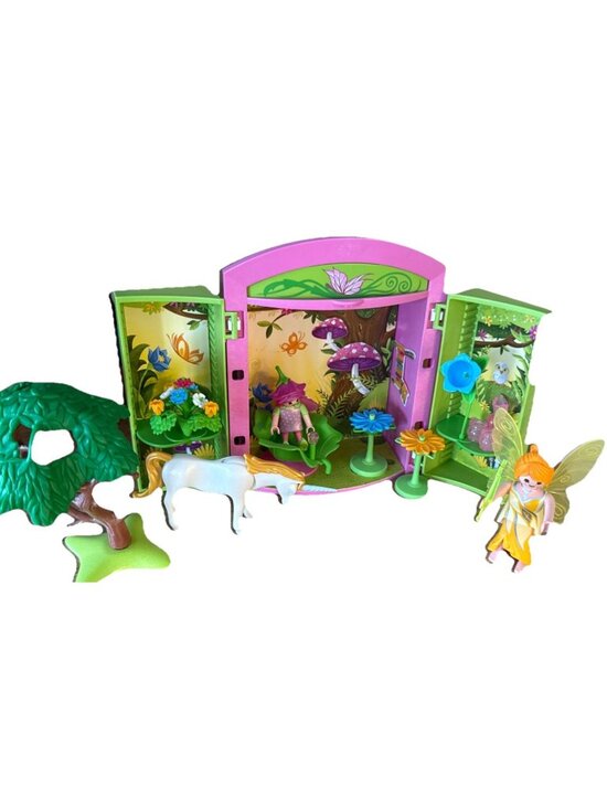 Playmobil Other - 16 pc Playmobil Fairies Fairy Garden Play Box 5661 Released 2015